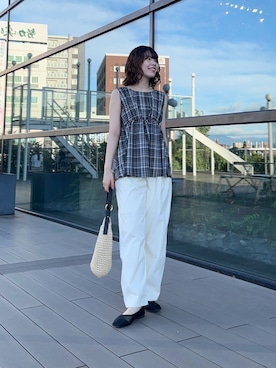 向日葵さん(レディース・163cm)の夏コーディネート