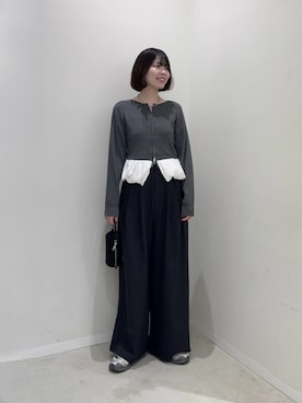 「RODE SKO（ロデスコ）のアイテム」を使った、向日葵さん（レディース・163cm）の秋コーディネート