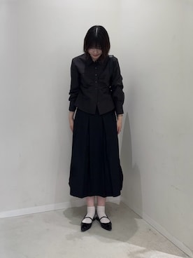 「SENSE OF PLACE by URBAN RESEARCH(センスオブプレイスバイアーバンリサーチ)のスクエアマルチショルダーバッグ(ショルダーバッグ、ブラック系)」を使った、向日葵さん(レディース・163cm)の秋コーディネート