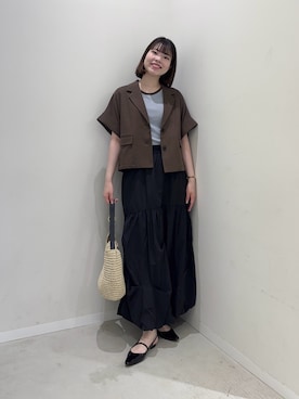 向日葵さん（レディース・163cm）の春コーディネート