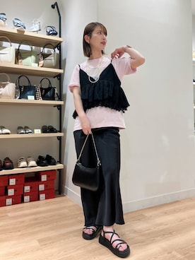 「MISCH MASCH（ミッシュマッシュ）のアイテム」を使った、sakaeさん（レディース・162cm）の夏コーディネート