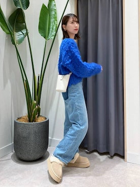 「アイテム（スリッポン）」を使った、sakaeさん（レディース・162cm）の秋コーディネート