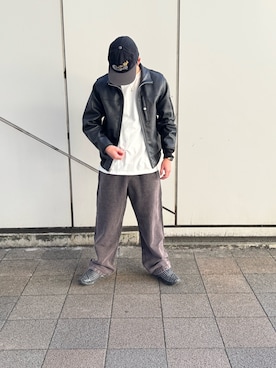 「アイテム（MA-1）」を使った、リュウノスケさん（メンズ・169cm）の冬コーディネート