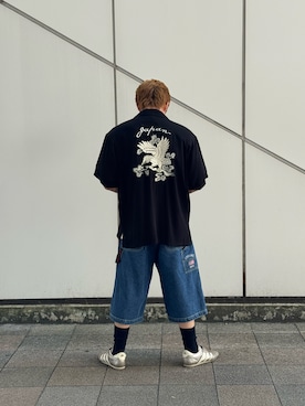 「AVIREX（アヴィレックス）のアイテム（パンツ）」を使った、リュウノスケさん（メンズ・169cm）の夏コーディネート