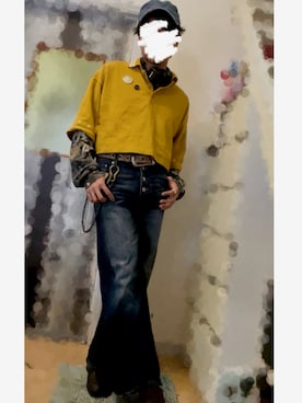 「アイテム（チャーム）」を使った、piramoさん（メンズ・170cm）の秋コーディネート