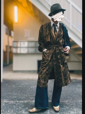 「アイテム（その他アウター）」を使った、piramoさん（メンズ・170cm）の秋コーディネート