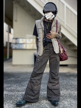 GRANCYのカーゴパンツを使った人気ファッションコーディネート - WEAR