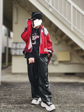 「アイテム（ニットキャップ/ビーニー）」を使った、piramoさん（メンズ・170cm）の秋コーディネート