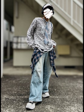 「アイテム（ボストンバッグ）」を使った、piramoさん（メンズ・170cm）の秋コーディネート