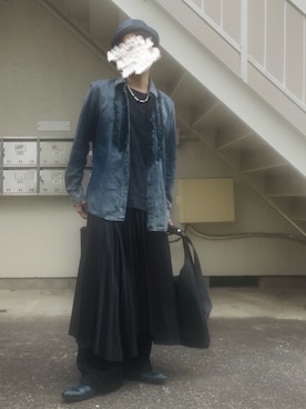 「アイテム（チャーム）」を使った、piramoさん（メンズ・170cm）の秋コーディネート