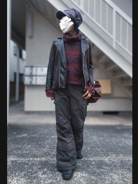 「ボルドー」｜piramoさん（メンズ・170cm）の春コーディネート