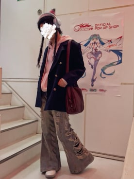 「On（オン）のアイテム」を使った、piramoさん（メンズ・170cm）の冬コーディネート