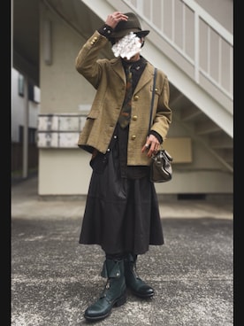 「COACH（コーチ）のアイテム」を使った、piramoさん（メンズ・170cm）の冬コーディネート