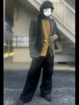 「GRANCY（グランシー）のアイテム」を使った、piramoさん（メンズ・170cm）の冬コーディネート