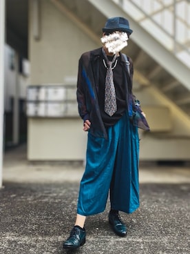 「アイテム（ボストンバッグ）」を使った、piramoさん（メンズ・170cm）の秋コーディネート