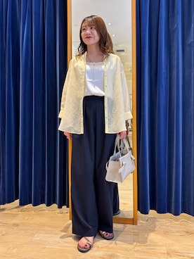 「MICO COULIER（ミコクリエ）のアイテム」を使った、miyuさん（レディース・159cm）の夏コーディネート