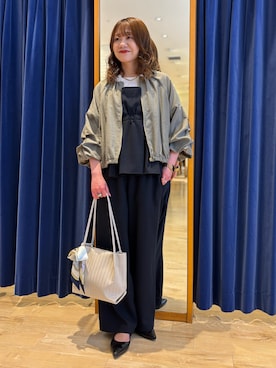 「MICO COULIER（ミコクリエ）のアイテム」を使った、miyuさん（レディース・159cm）の春コーディネート