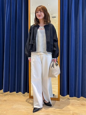 「Rie Miller（リエミラー）のアイテム」を使った、miyuさん（レディース・159cm）の春コーディネート