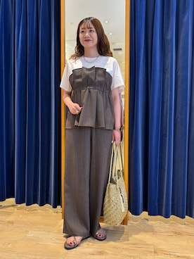 「MICO COULIER（ミコクリエ）のアイテム」を使った、miyuさん（レディース・159cm）の夏コーディネート