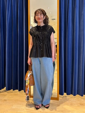 「NOLLEY’S（ノーリーズ）のアイテム」を使った、miyuさん（骨格ウェーブ・レディース・159cm）の夏コーディネート