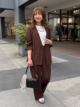 「MICO COULIER（ミコクリエ）のアイテム」を使った、miyuさん（レディース・159cm）の春コーディネート