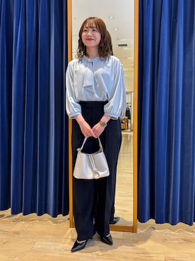 「MICO COULIER（ミコクリエ）のアイテム」を使った、miyuさん（レディース・159cm）の春コーディネート