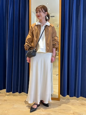 「NOLLEY’S（ノーリーズ）のアイテム（トップス）」を使った、miyuさん（レディース・159cm）の春コーディネート