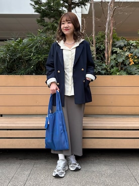 「MICO COULIER（ミコクリエ）のアイテム」を使った、miyuさん（レディース・159cm）の春コーディネート