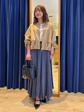 「MICO COULIER（ミコクリエ）のアイテム」を使った、miyuさん（レディース・159cm）の春コーディネート