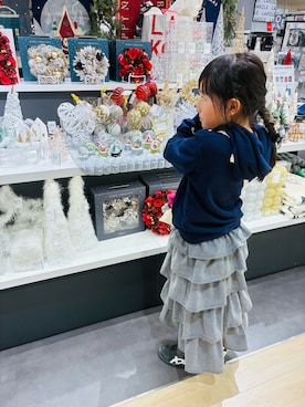 「アイテム（パーカー）」を使った、°paru°さん（キッズ・127cm）の冬コーディネート