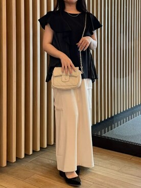 「EVOL（イーボル）のアイテム（パンプス）」を使った、udcrinoさん（レディース・148cm）の夏コーディネート