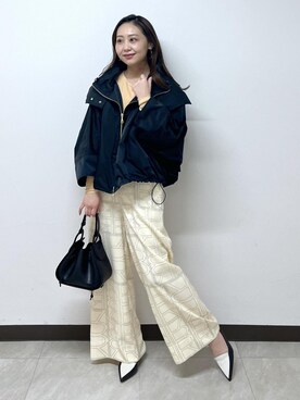 「ROPÉ」｜「アイテム（マウンテンパーカー）」を使った、Tamaさん（レディース・155cm）の冬コーディネート