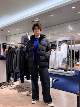 「アイテム（ダウンジャケット/コート）」を使った、Kodaiさん（メンズ・176cm）の秋コーディネート