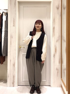 こやま◡̈さん（レディース・153cm）の秋コーディネート