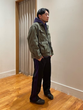 「GLOSTER（グロスター）のアイテム（ジャケット/アウター）」を使った、shouen392さん（メンズ・166cm）の冬コーディネート