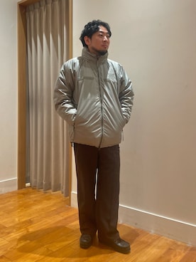 「TAION（タイオン）のアイテム（ダウンジャケット/コート）」を使った、shouen392さん（メンズ・166cm）の冬コーディネート