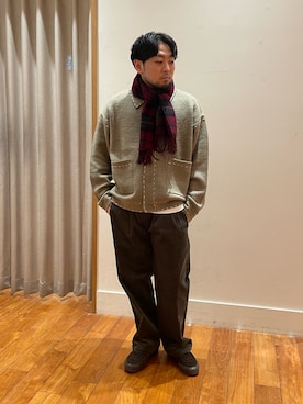「GLOSTER（グロスター）のアイテム」を使った、shouen392さん（メンズ・166cm）の冬コーディネート