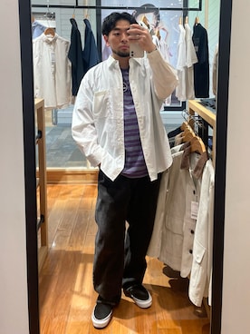 「GLOSTER（グロスター）のアイテム」を使った、shouen392さん（メンズ・166cm）の春コーディネート