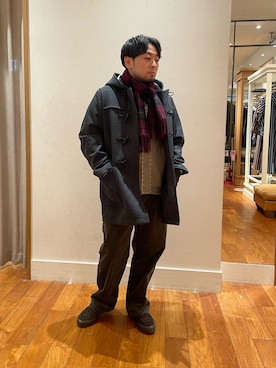 「アイテム（ダッフルコート）」を使った、shouen392さん（メンズ・166cm）の冬コーディネート