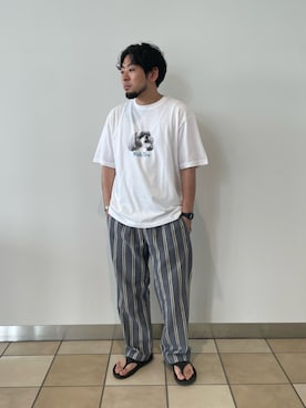 「GLOSTER（グロスター）のアイテム」を使った、shouen392さん（メンズ・166cm）の夏コーディネート