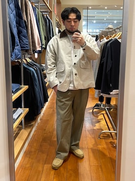 「GLOSTER（グロスター）のアイテム（ジャケット/アウター）」を使った、shouen392さん（メンズ・166cm）の春コーディネート