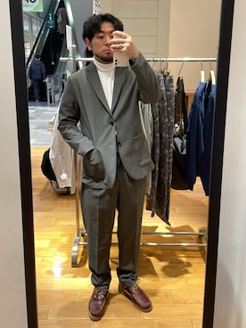 「GLOSTER（グロスター）のアイテム（ジャケット/アウター）」を使った、shouen392さん（メンズ・166cm）の春コーディネート