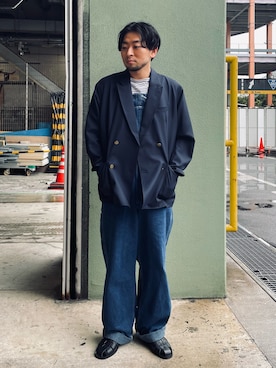 「いまどきジャケット写真」｜「アイテム（サンダル）」を使った、shouen392さん（メンズ・166cm）の春コーディネート