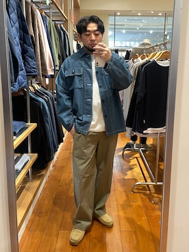 「GLOSTER（グロスター）のアイテム」を使った、shouen392さん（メンズ・166cm）の春コーディネート