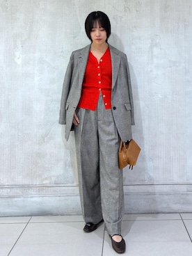 「アイテム（テーラードジャケット）」を使った、amuroさん（レディース・167cm・30代）の秋コーディネート