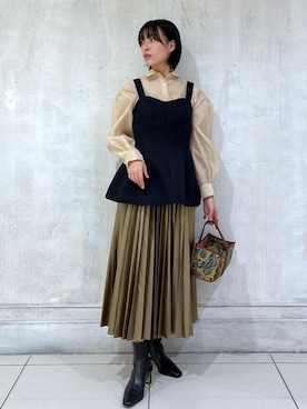 「アイテム（その他トップス）」を使った、amuroさん（レディース・167cm）の秋コーディネート