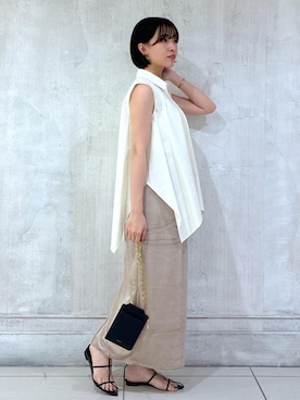 「SALON adam et rope'（サロン アダム エ ロペ）のアイテム」を使った、amuroさん（レディース・167cm）の夏コーディネート