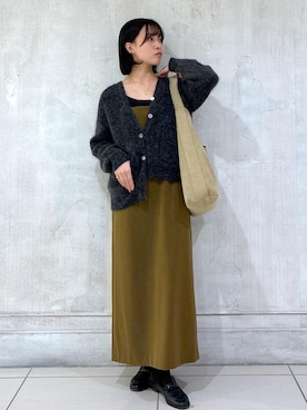 「アイテム（カーディガン/ボレロ）」を使った、amuroさん（レディース・167cm・30代）の冬コーディネート