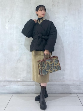 「アイテム（ナイロンジャケット）」を使った、amuroさん（レディース・167cm・30代）の秋コーディネート