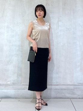 「アイテム（タンクトップ）」を使った、amuroさん（レディース・167cm）の夏コーディネート